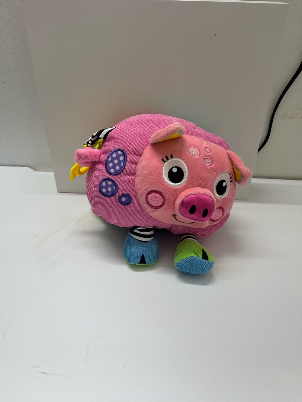 Plush Pink Pig Stuffed Animal Toy - Soft Interactive Plush